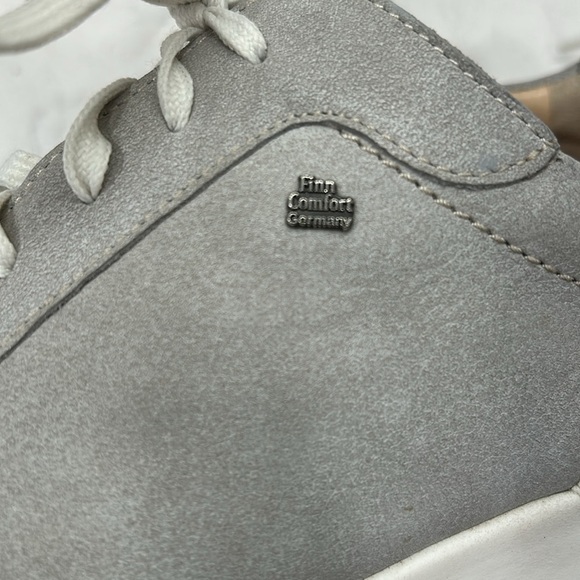 Finn Comfort Sarnia Nero Suede Leather Grey Sneakers Shoes Women’s 7.5 - Picture 8 of 16